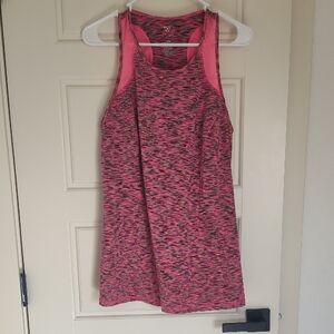 Livi Active Pink Space-Dyed Racerback Tank Top